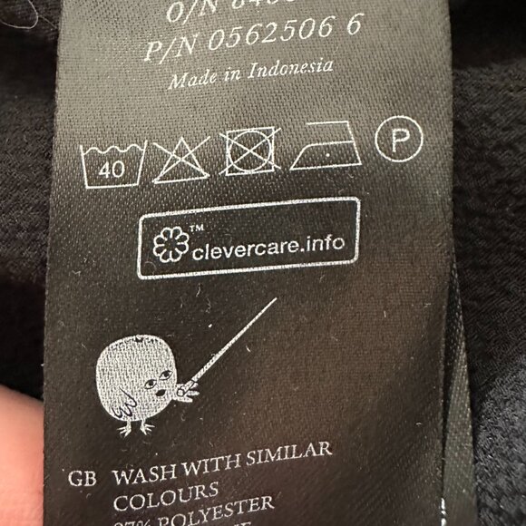 MONKI – BLACK LOOSE-FIT 3/4 SLEEVE SHIRT - Picture 5 of 9